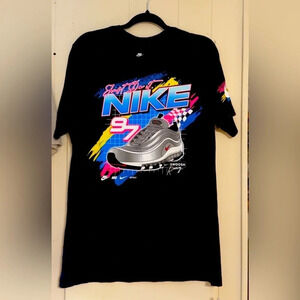 Nike Sportswear Air Max 97 Racing Graphic Black T-Shirt Size Men's Medium